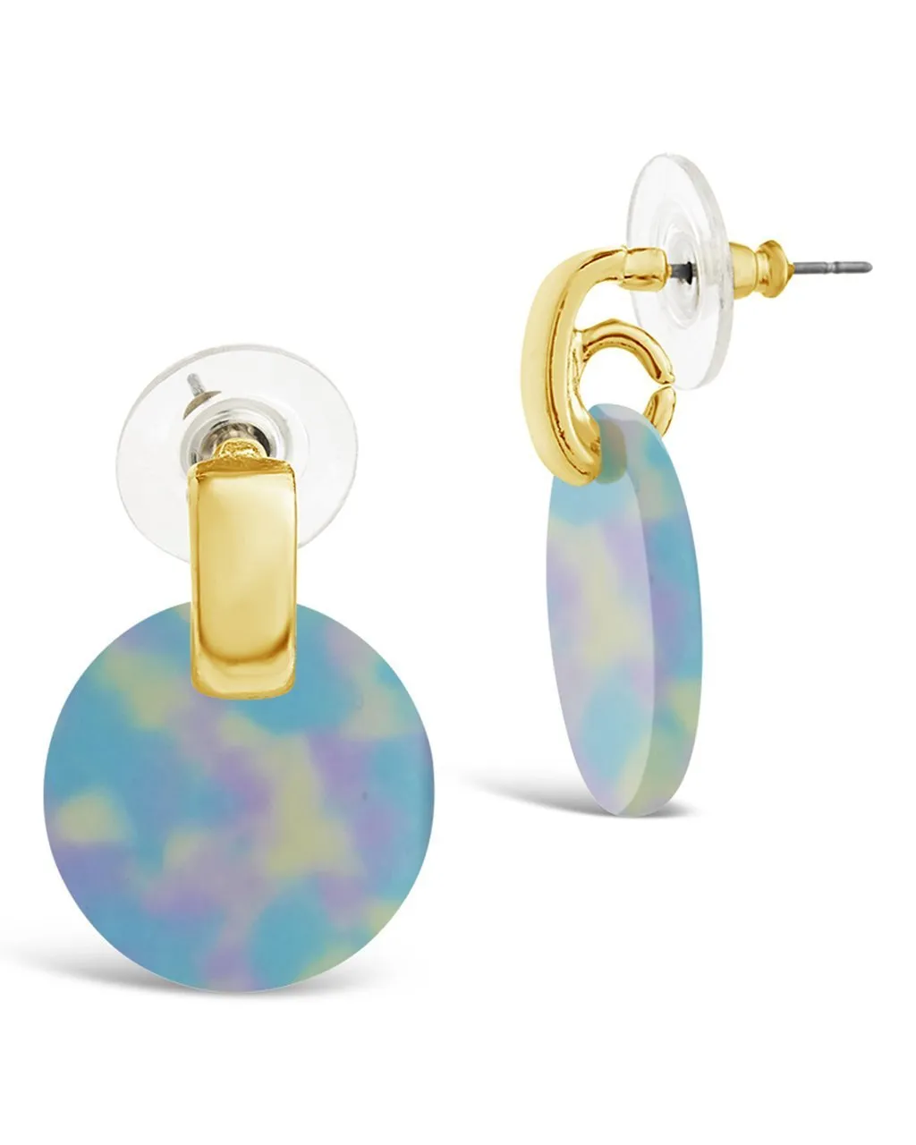 Circle Resin Stud Earrings