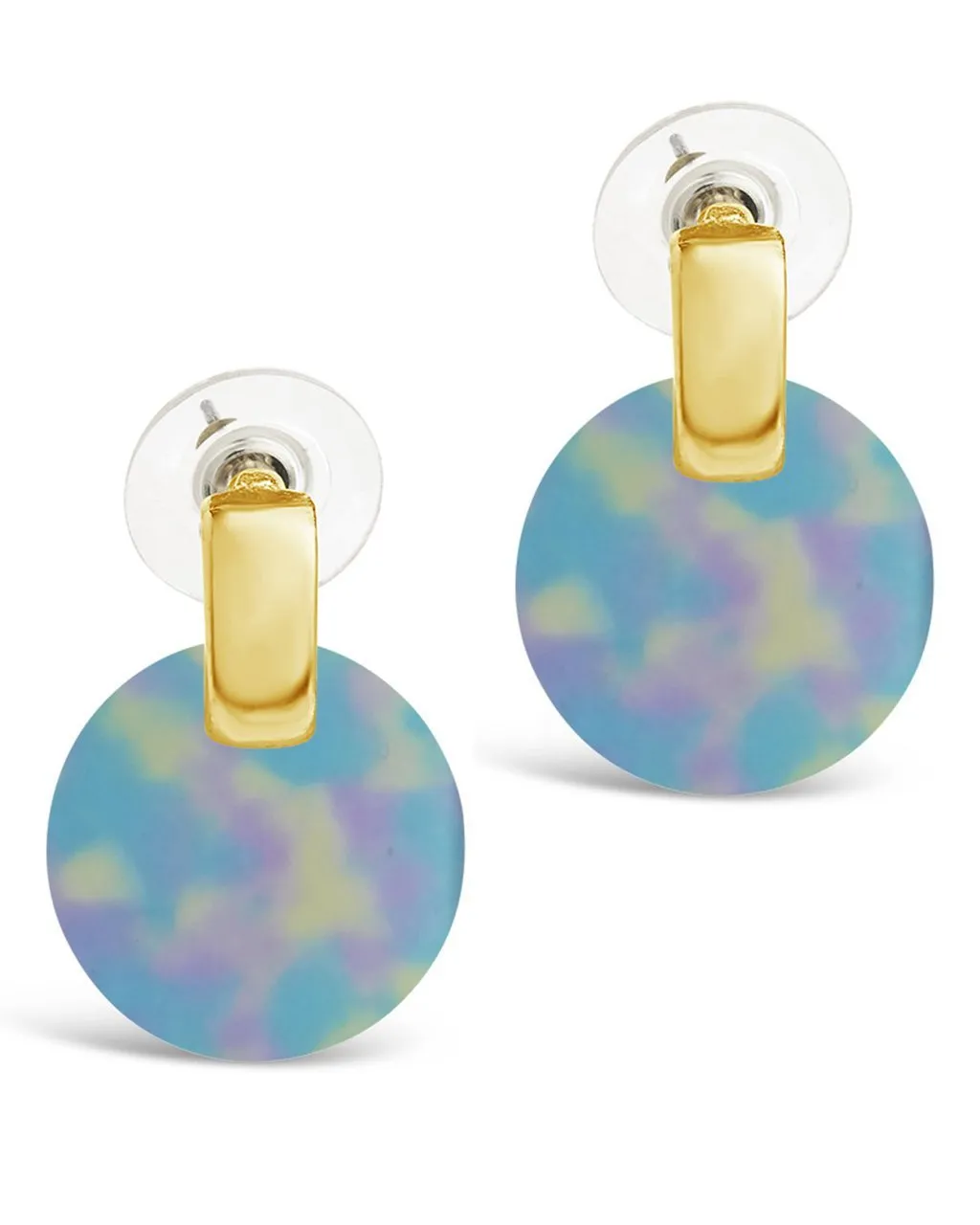 Circle Resin Stud Earrings
