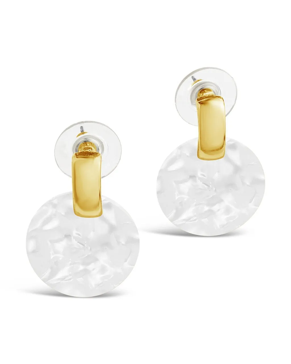 Circle Resin Stud Earrings