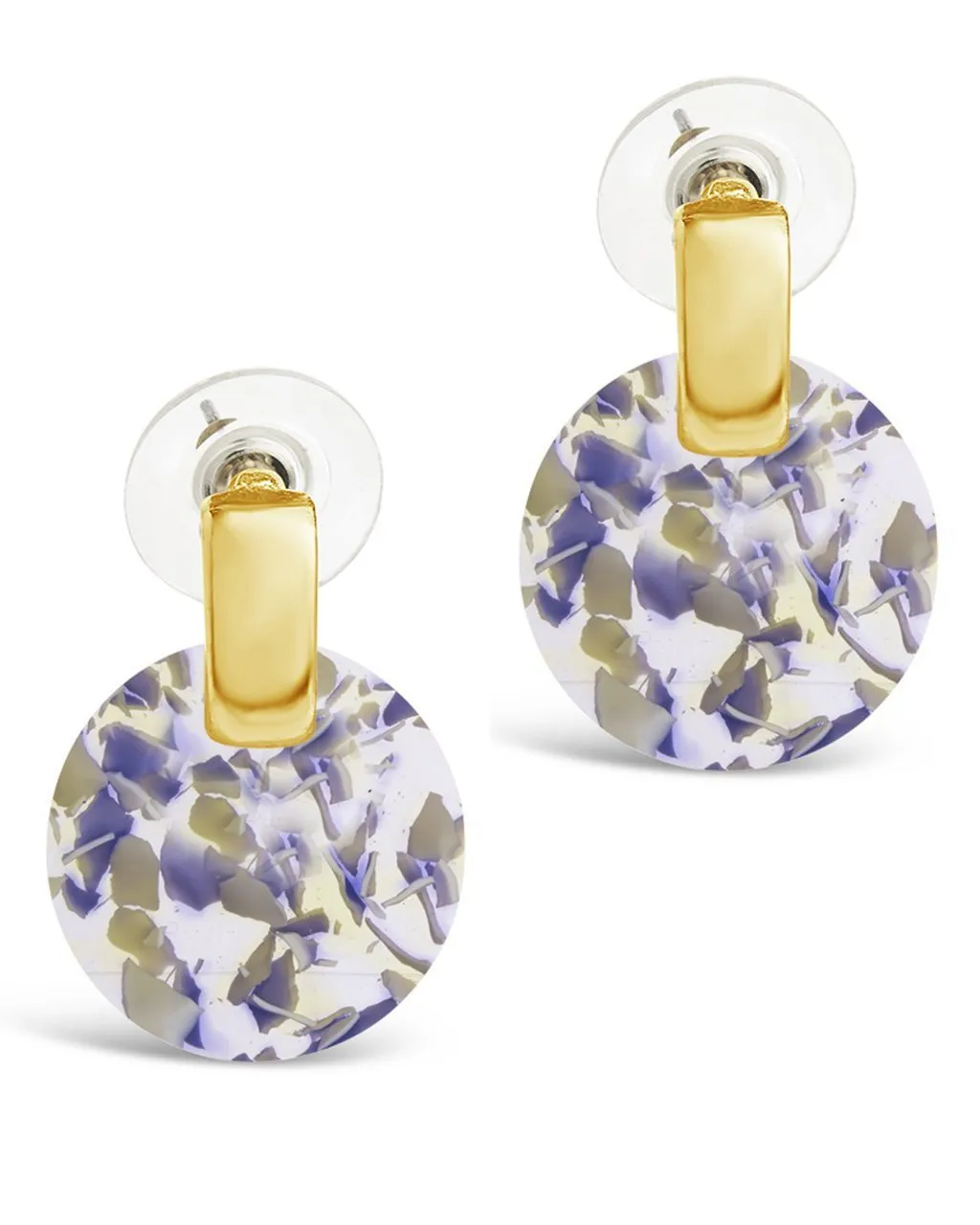Circle Resin Stud Earrings