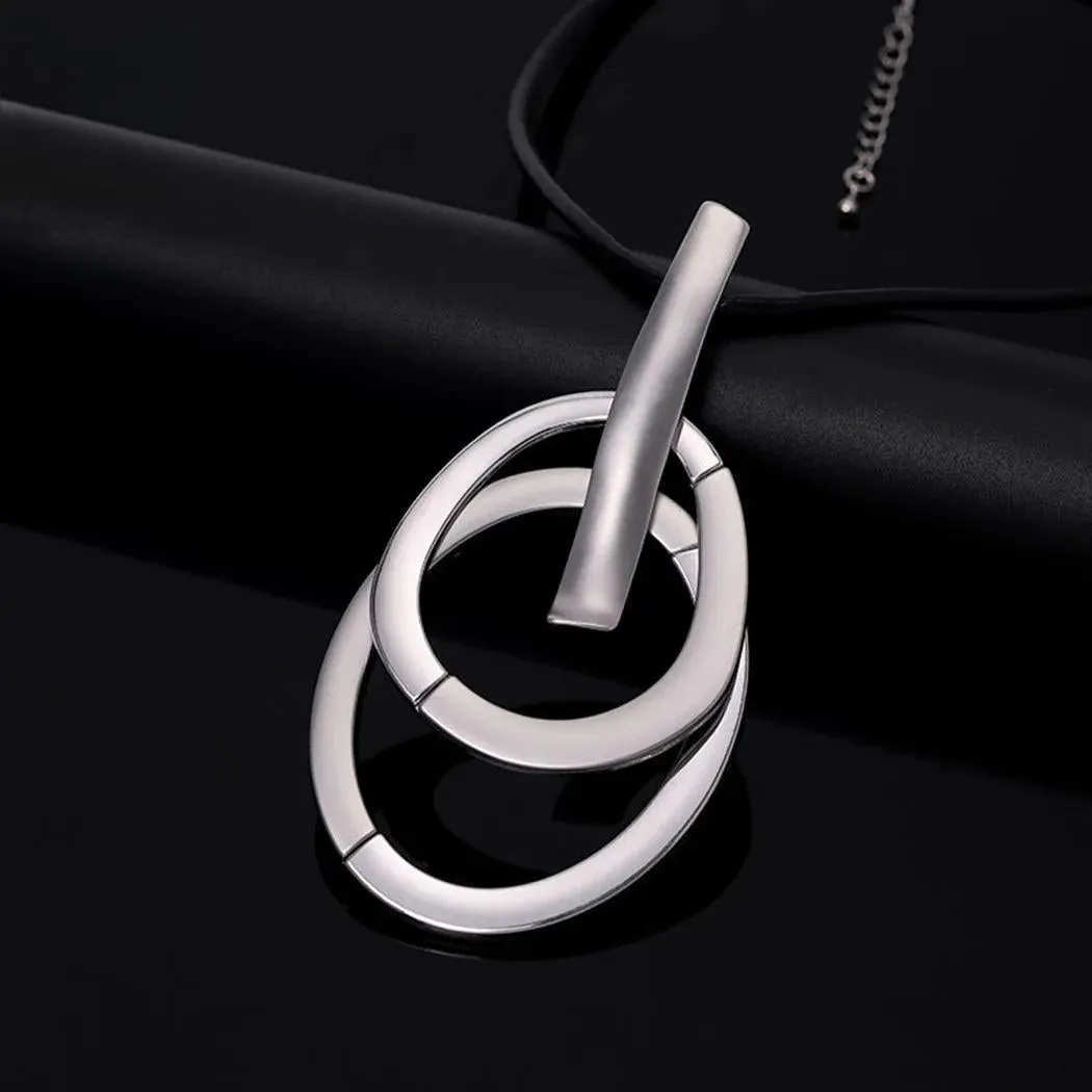 Circular Circle Vintage Long Collares Chains Christmas Gift