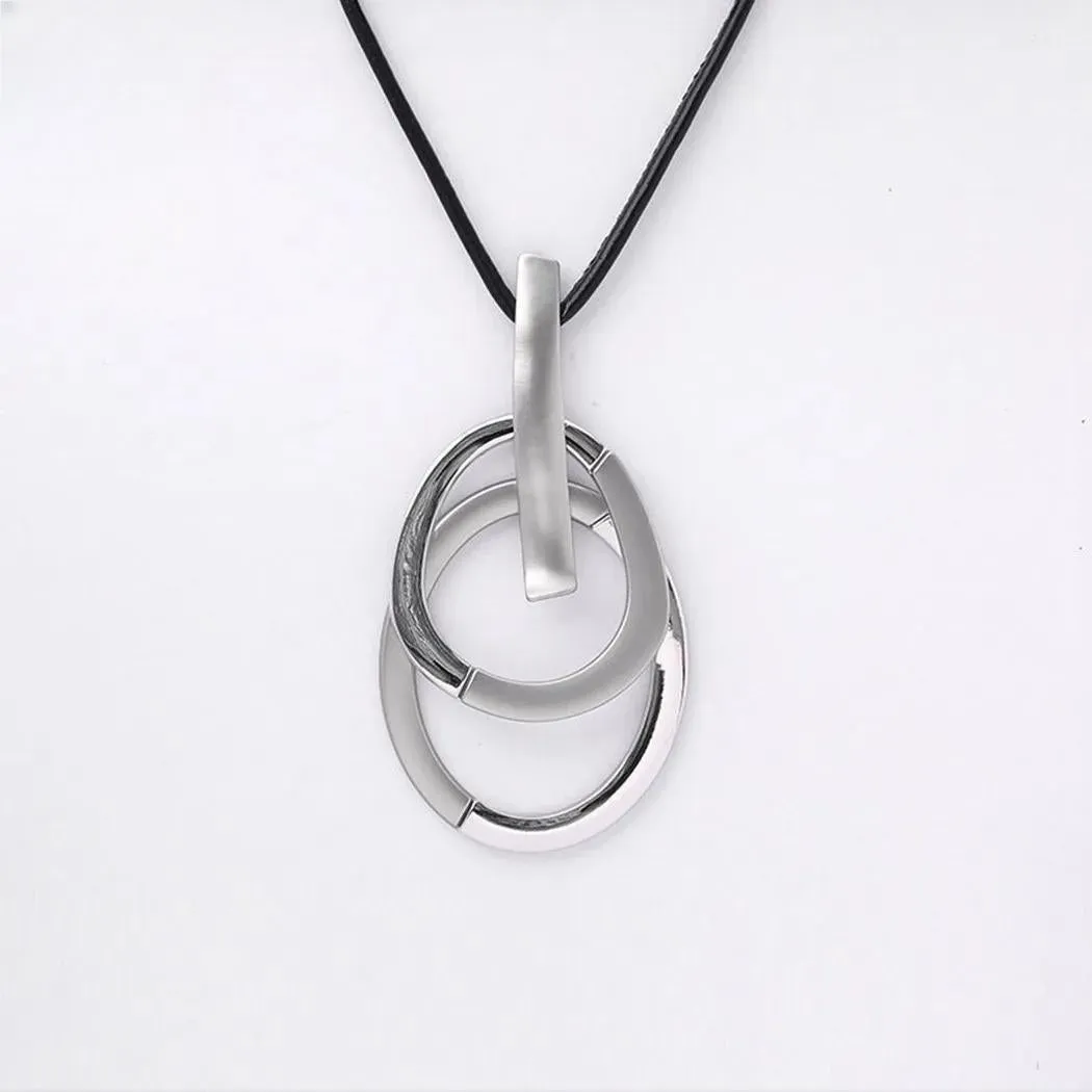 Circular Circle Vintage Long Collares Chains Christmas Gift
