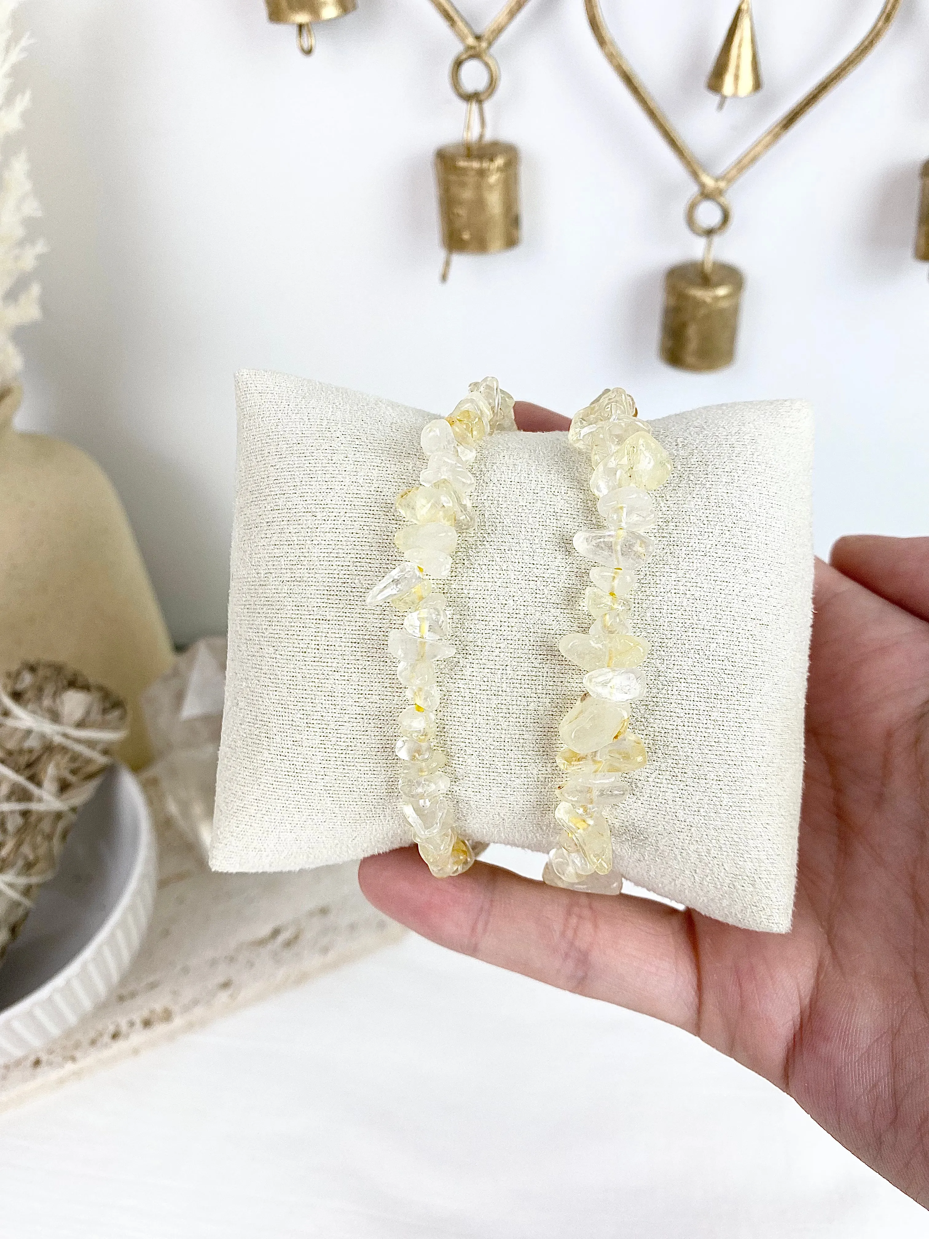 Citrine Chip Bracelets