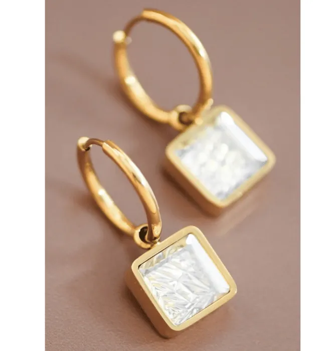 Clara 18K Waterproof Non-Tarnish Stainless Steel Drops