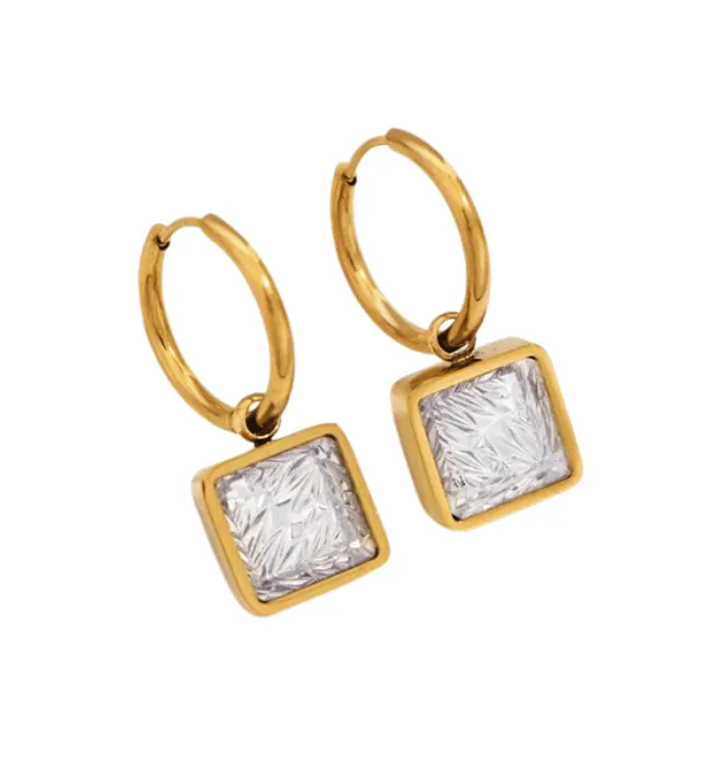 Clara 18K Waterproof Non-Tarnish Stainless Steel Drops