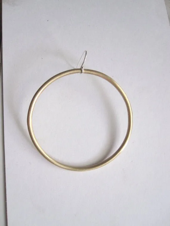 Classic and Elegant Open Handmade Hoop Earrings in Different Sizes - 0074