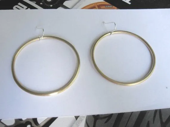 Classic and Elegant Open Handmade Hoop Earrings in Different Sizes - 0074