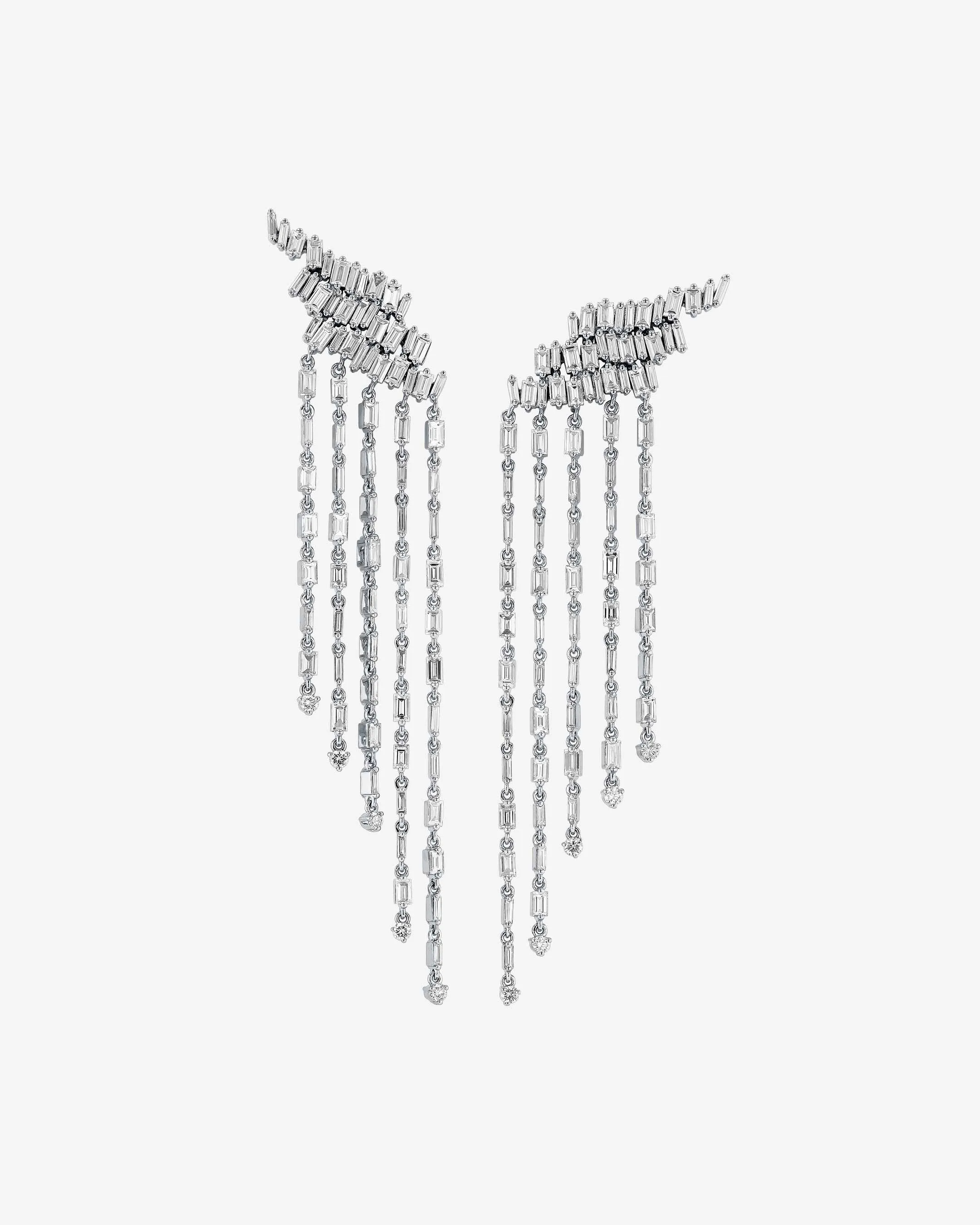 Classic Diamond Angel Drop Earrings