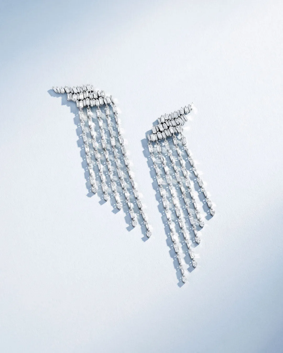 Classic Diamond Angel Drop Earrings