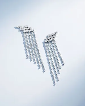 Classic Diamond Angel Drop Earrings