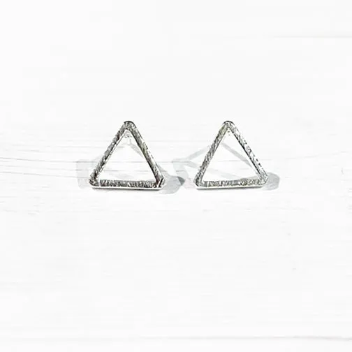 Classic Triangle Stud Earrings (GOLD, SILVER OR ROSE GOLD)