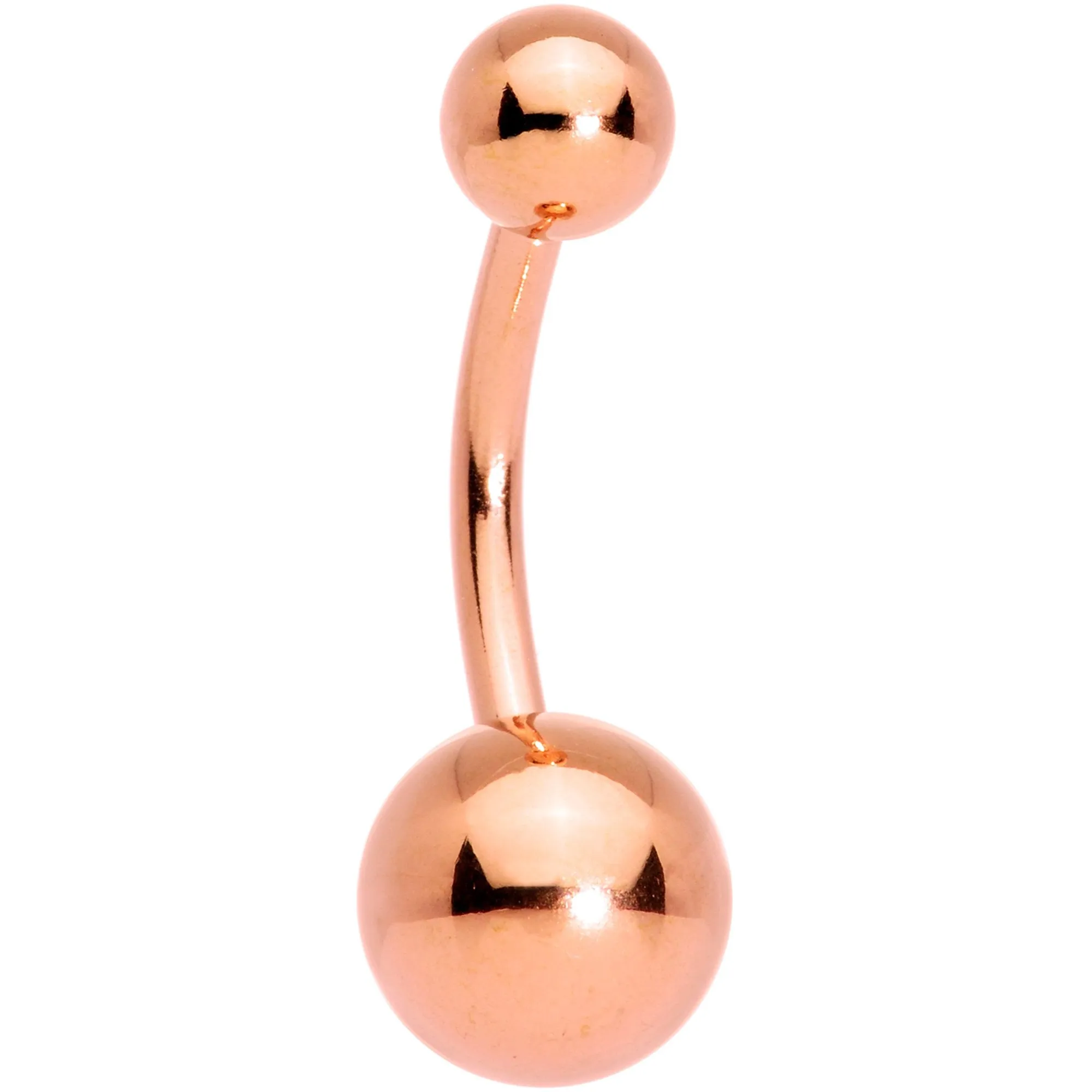Clear Gem Blue Faux Druzy Rose Gold Tone Crescent Moon Belly Ring Set