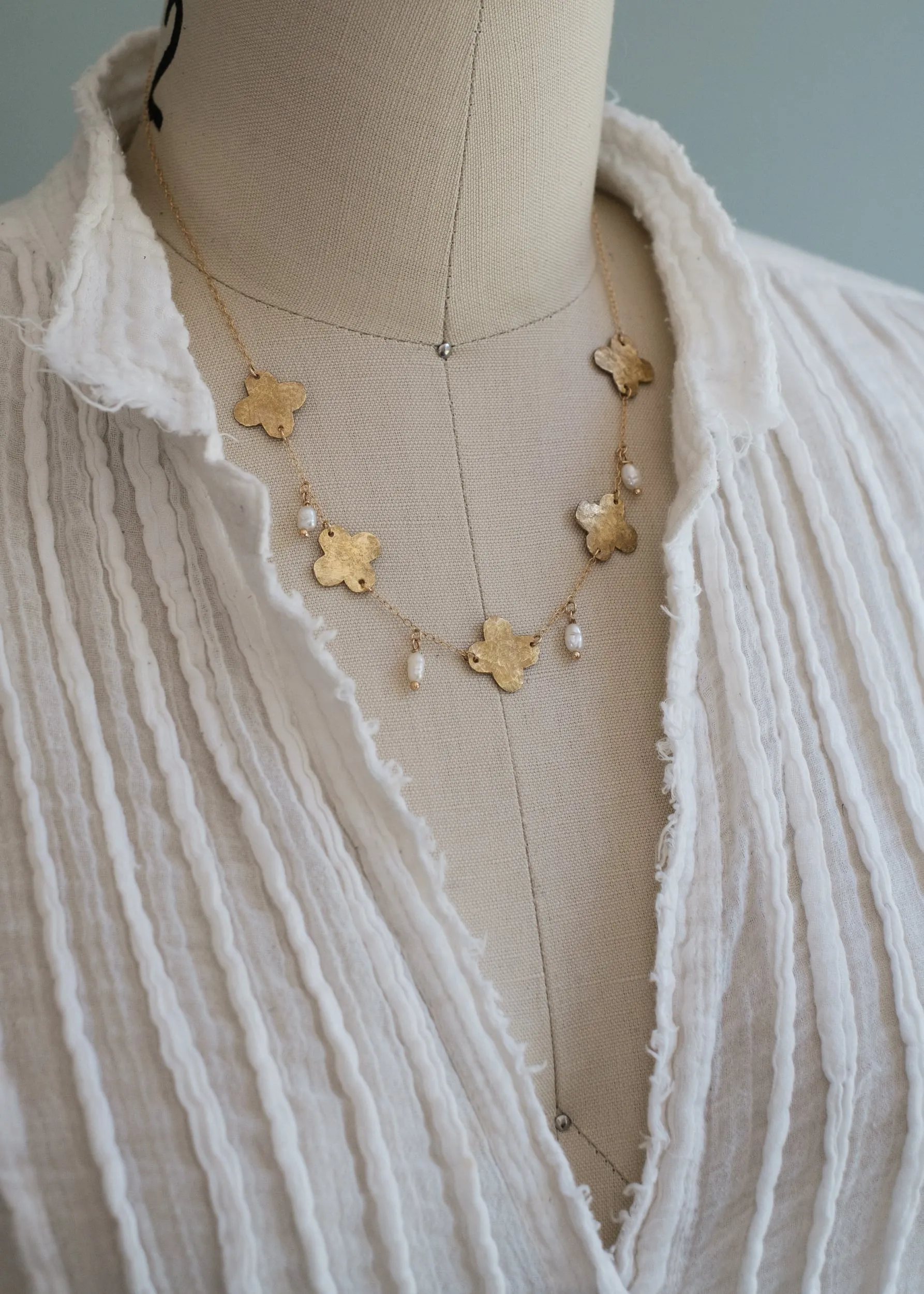 Clover Field Necklace
