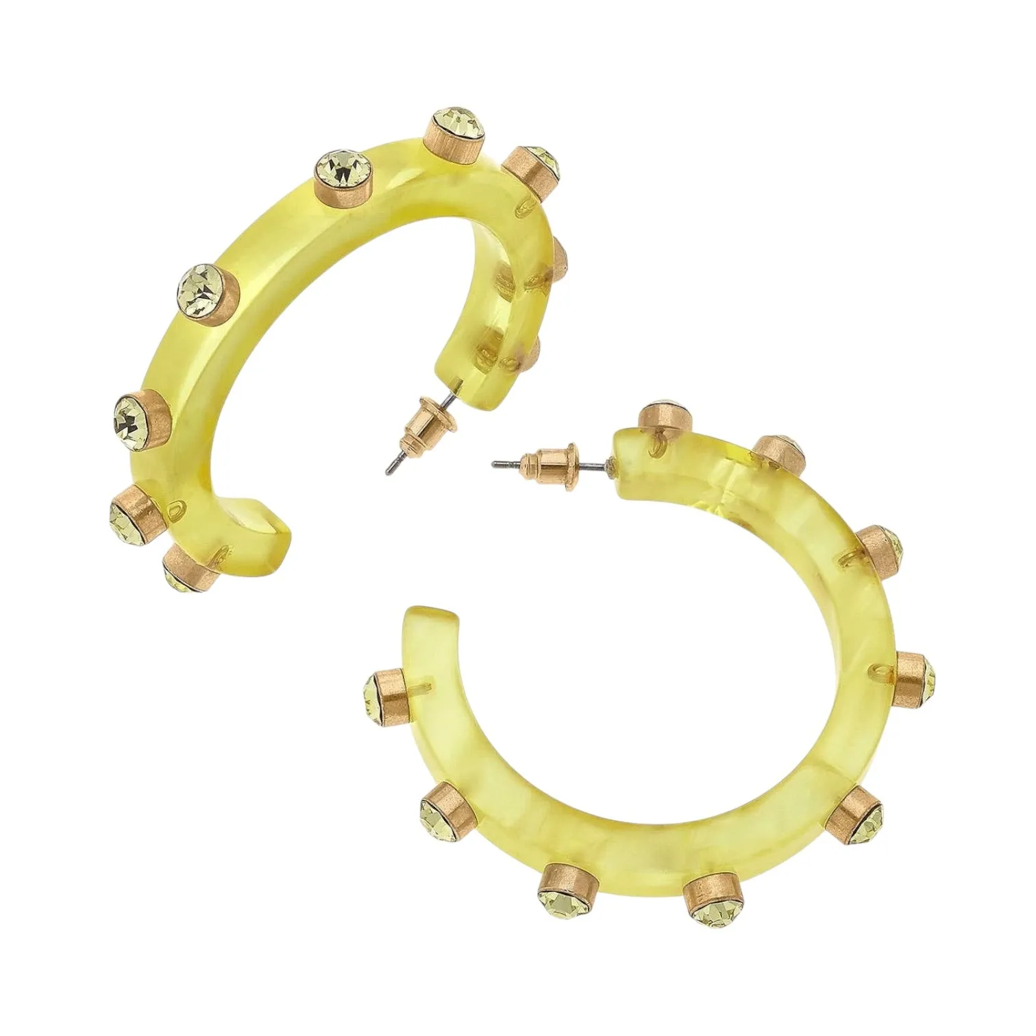 Color Crush Hoops Yellow