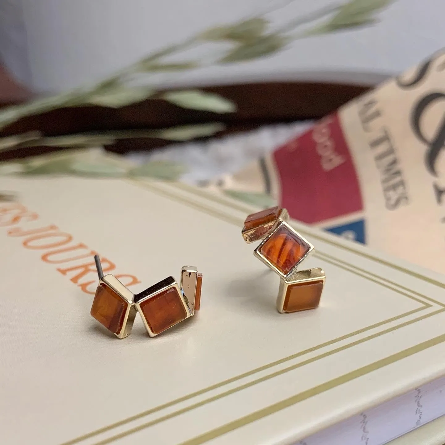 Colorful Mother Of Pearl Small Hoop Earrings