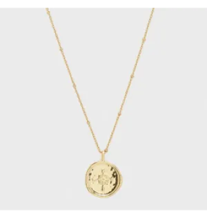 Compass Coin Necklace