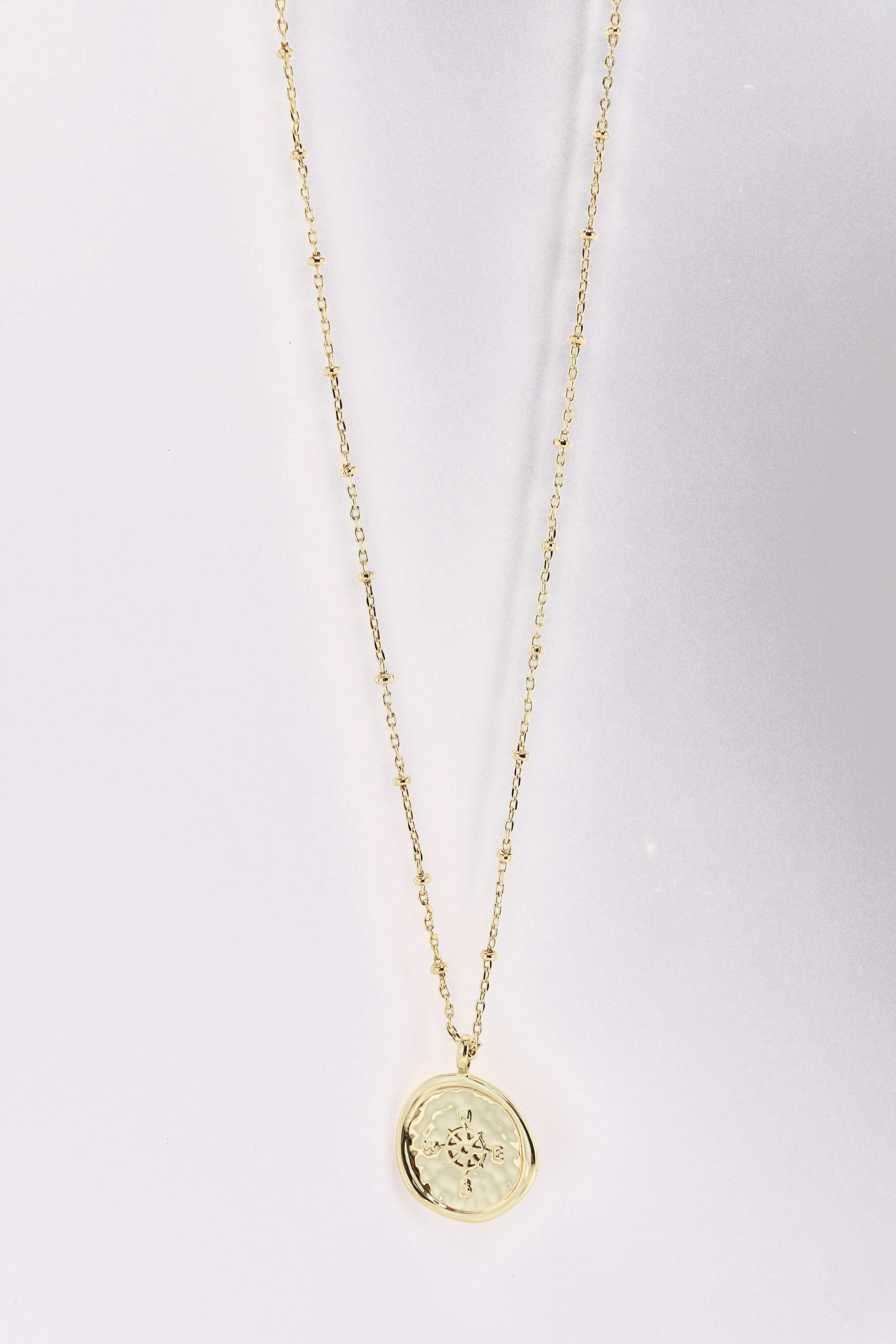 Compass Coin Necklace