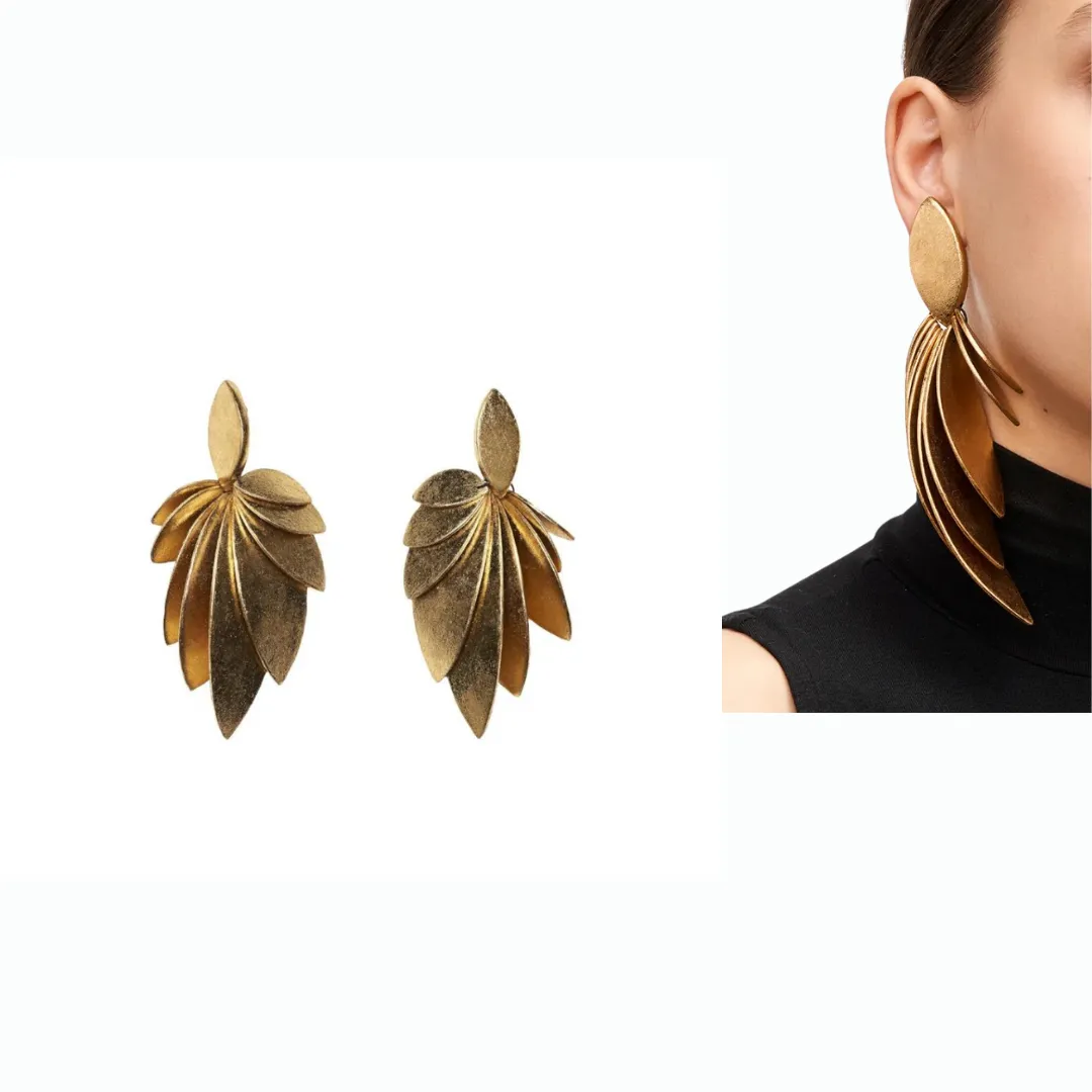 Cordoba Monies Gold Foil Earrings