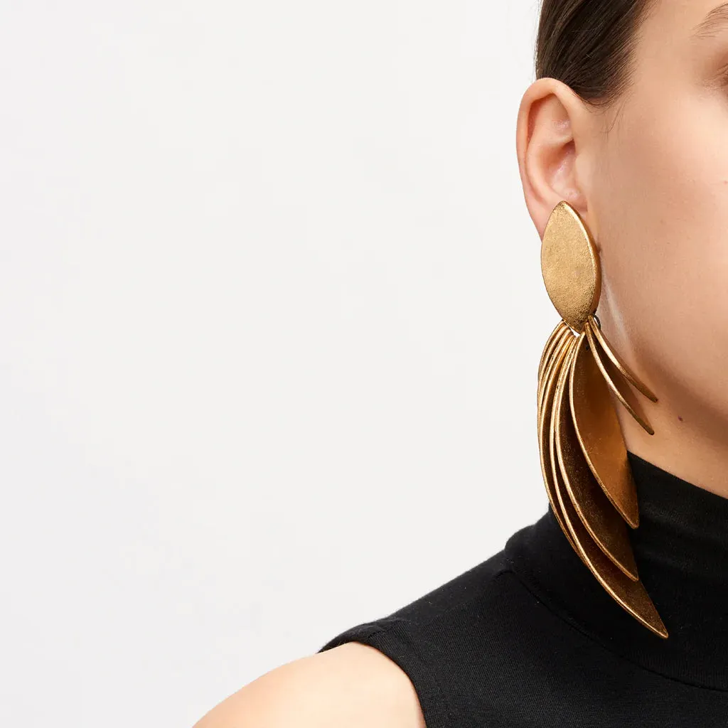Cordoba Monies Gold Foil Earrings