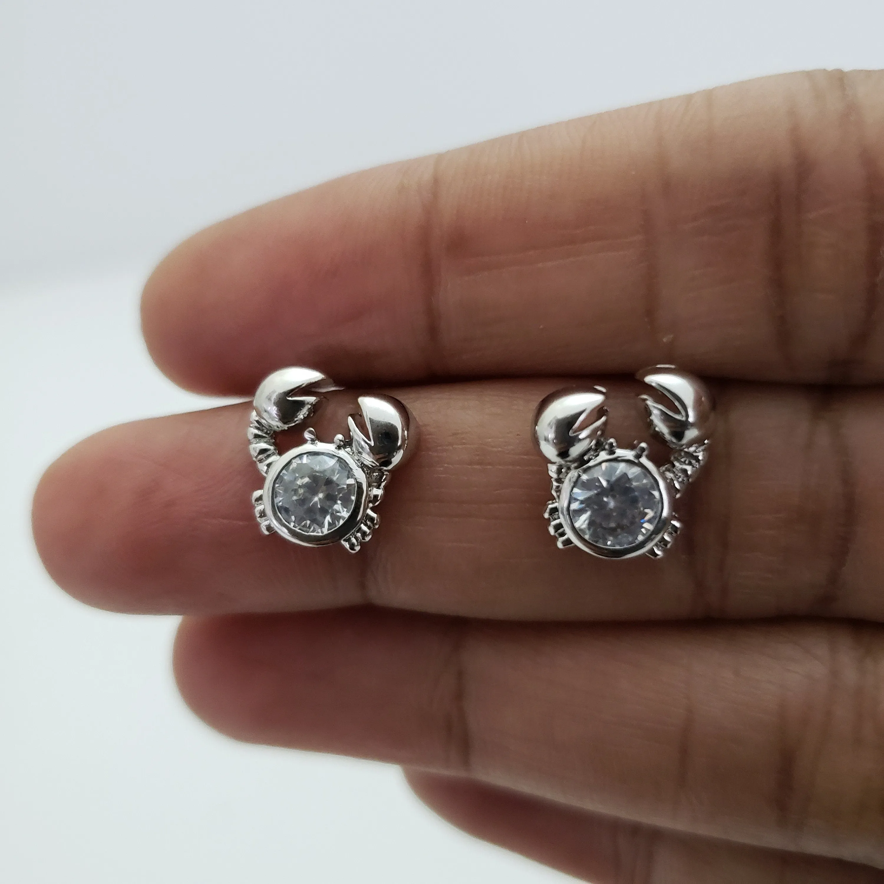 Crab design Silver studs