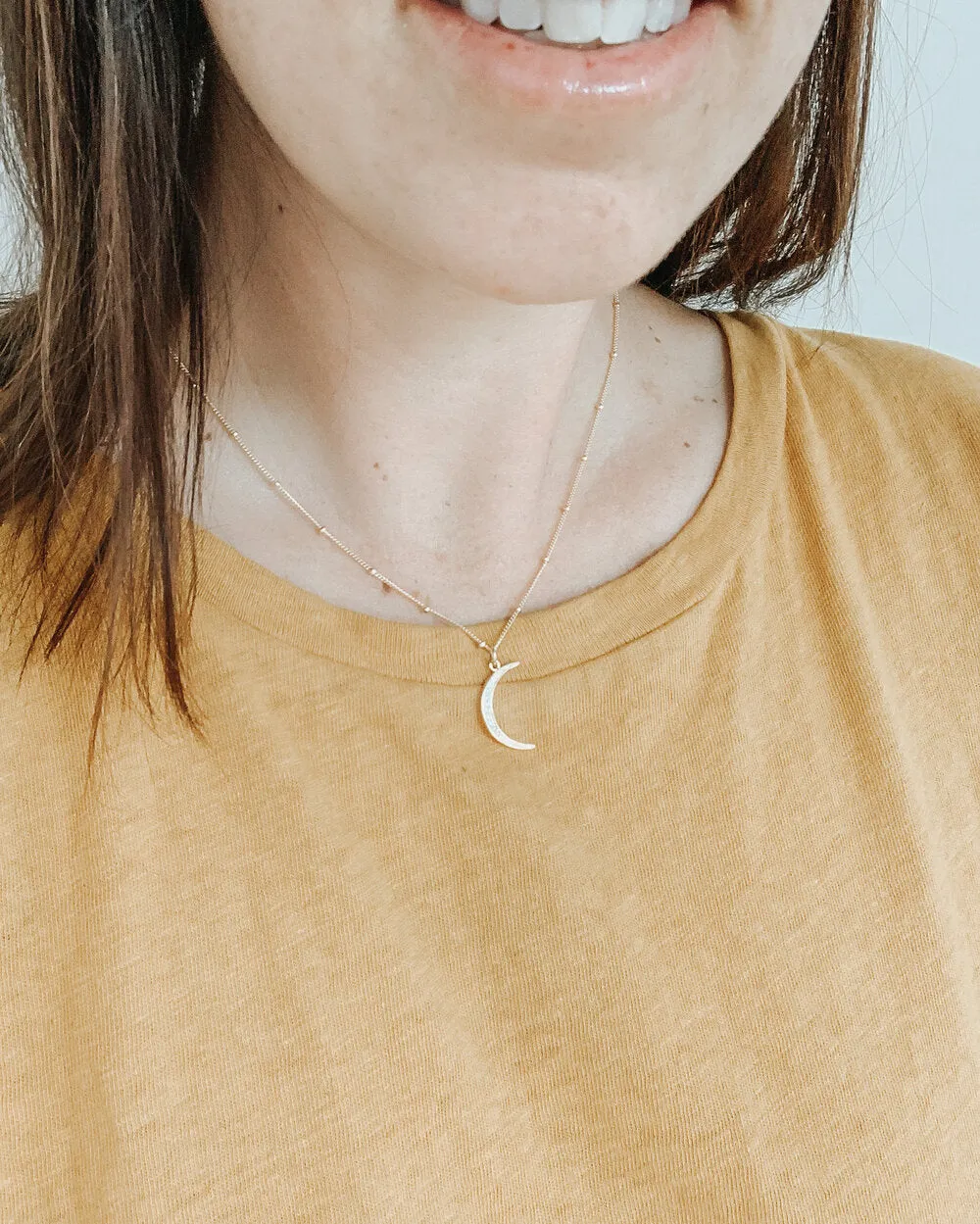CRESCENT MOON NECKLACE
