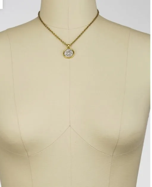 Cross Coin Necklace