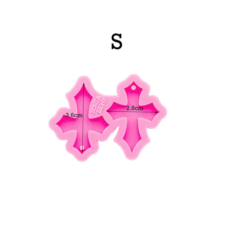 Cross Earrings Silicone Mold