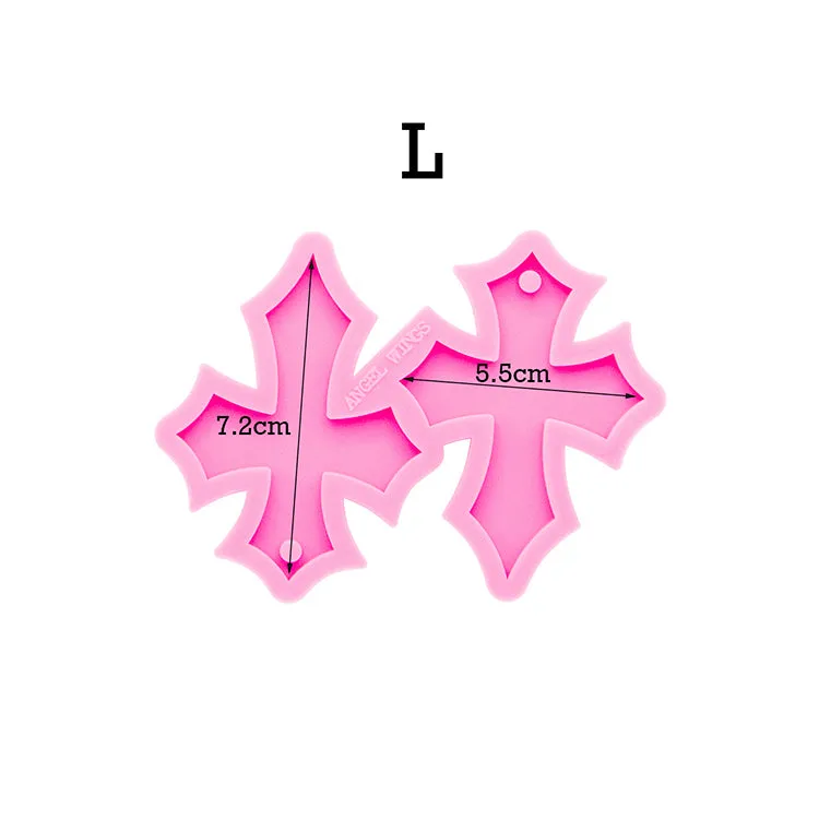 Cross Earrings Silicone Mold