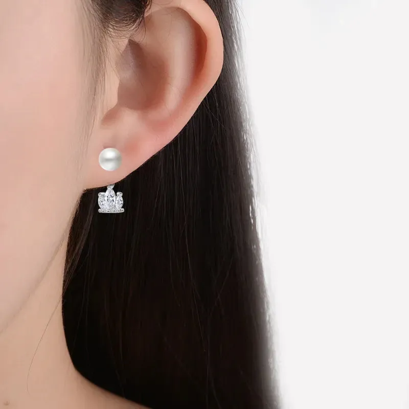Crown Drop Earrings