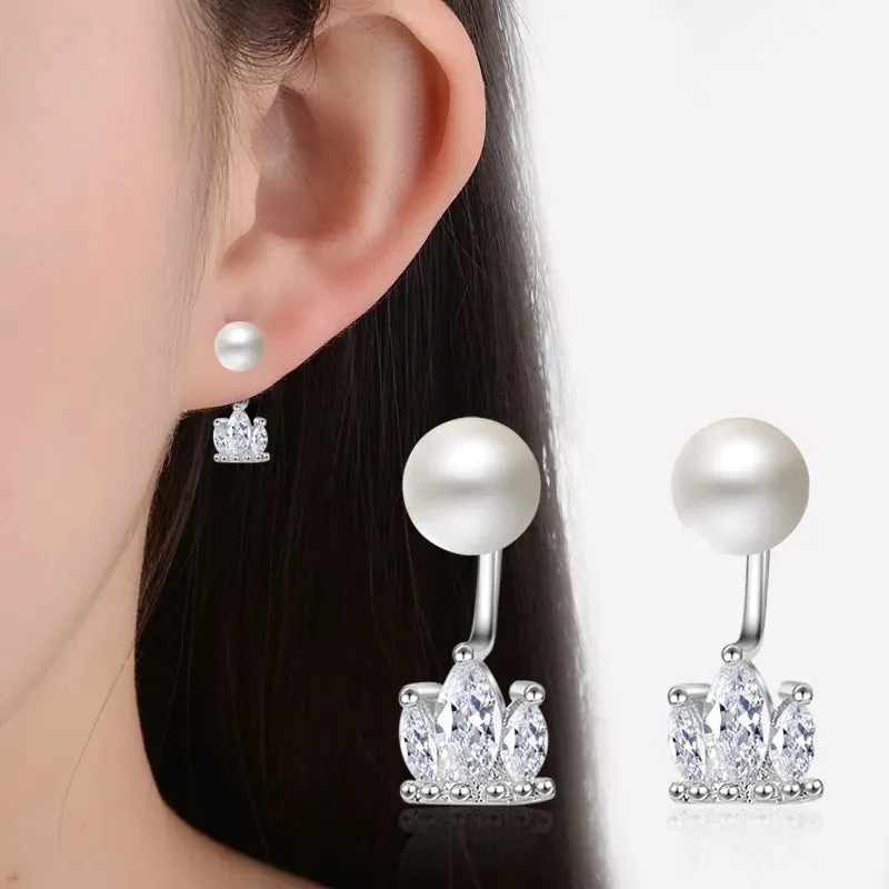 Crown Drop Earrings