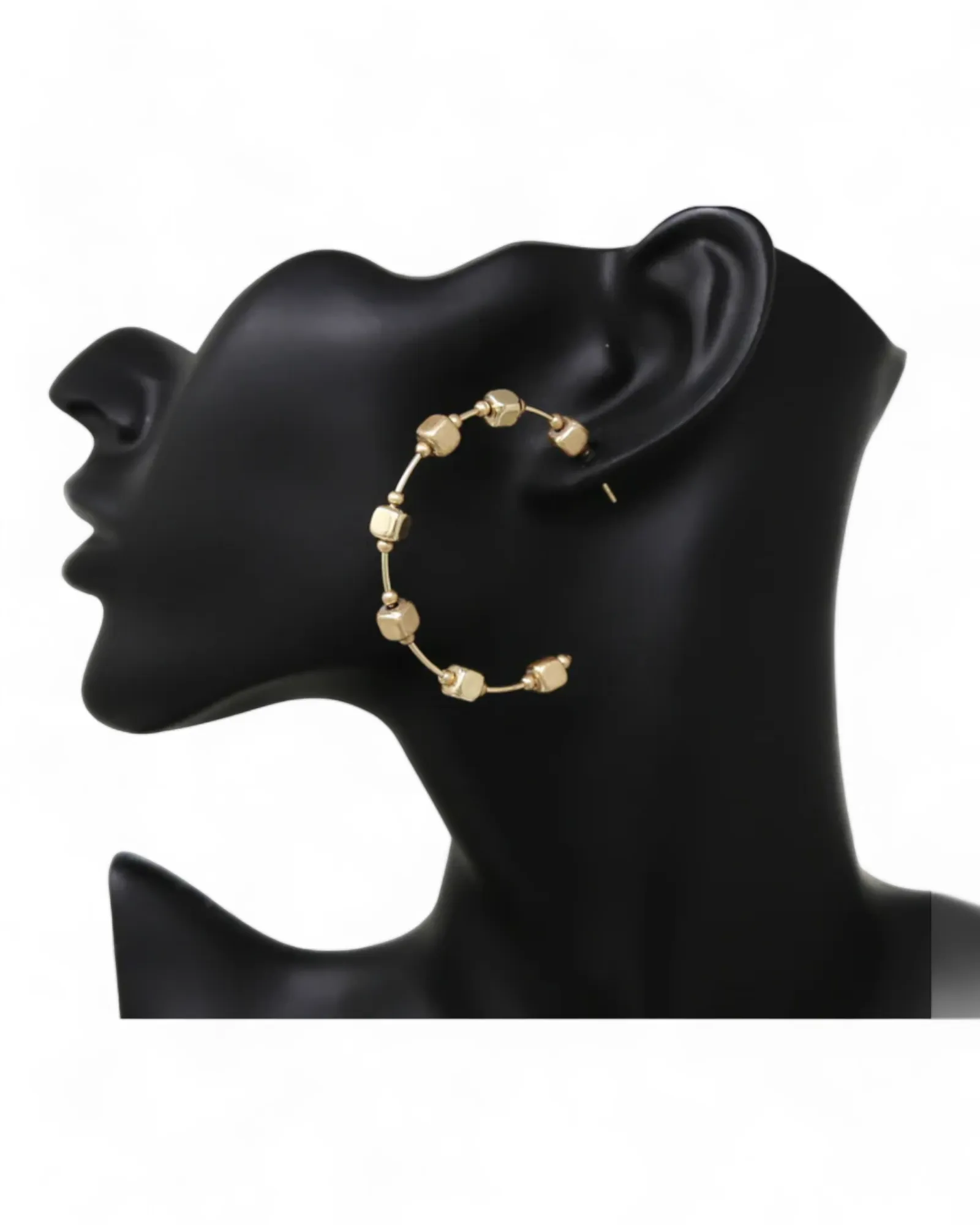 Cube Hoop Earrings