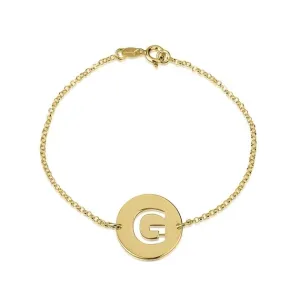 Cut Out Initial Bracelet