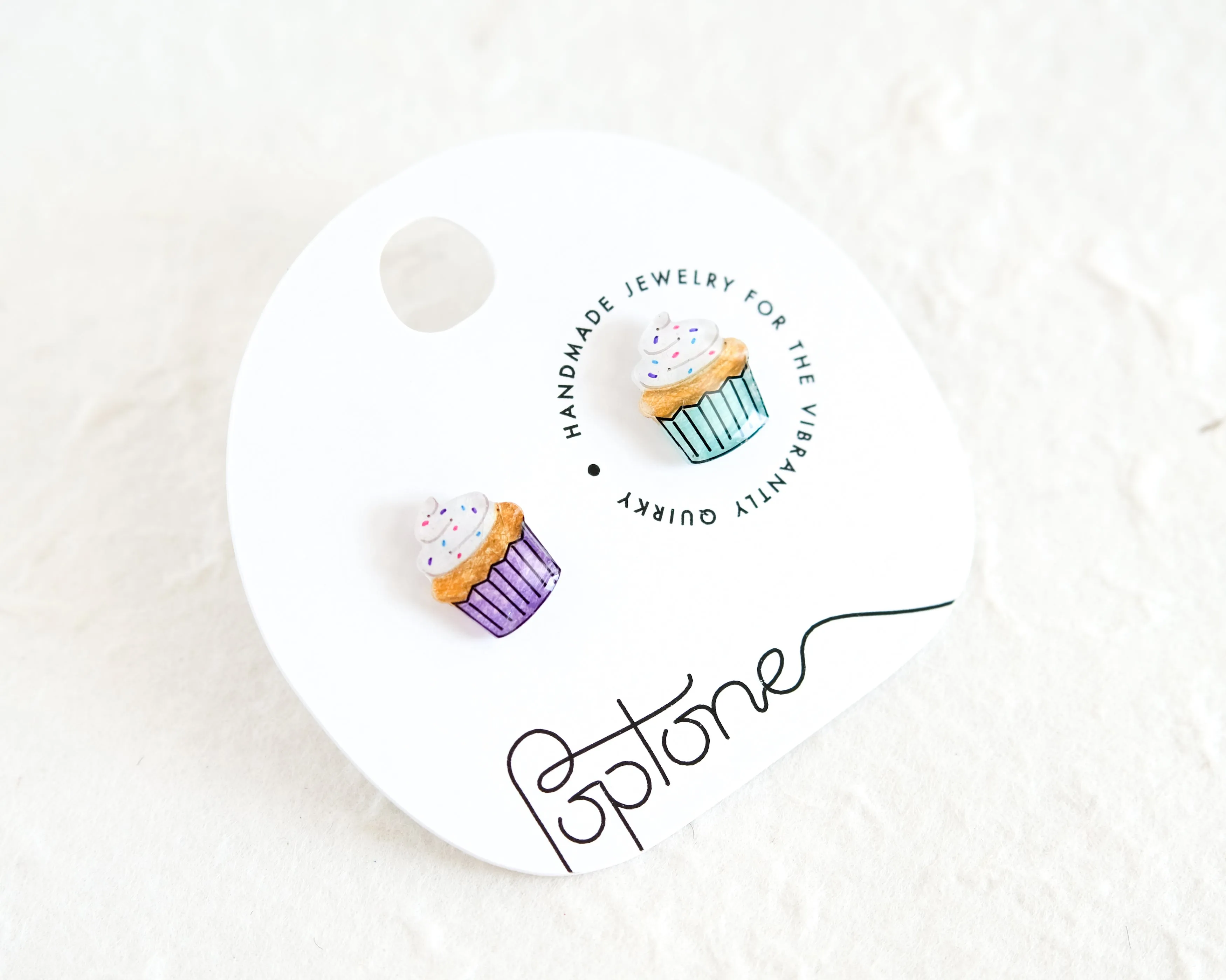 Cute Cupcake Stud Earrings