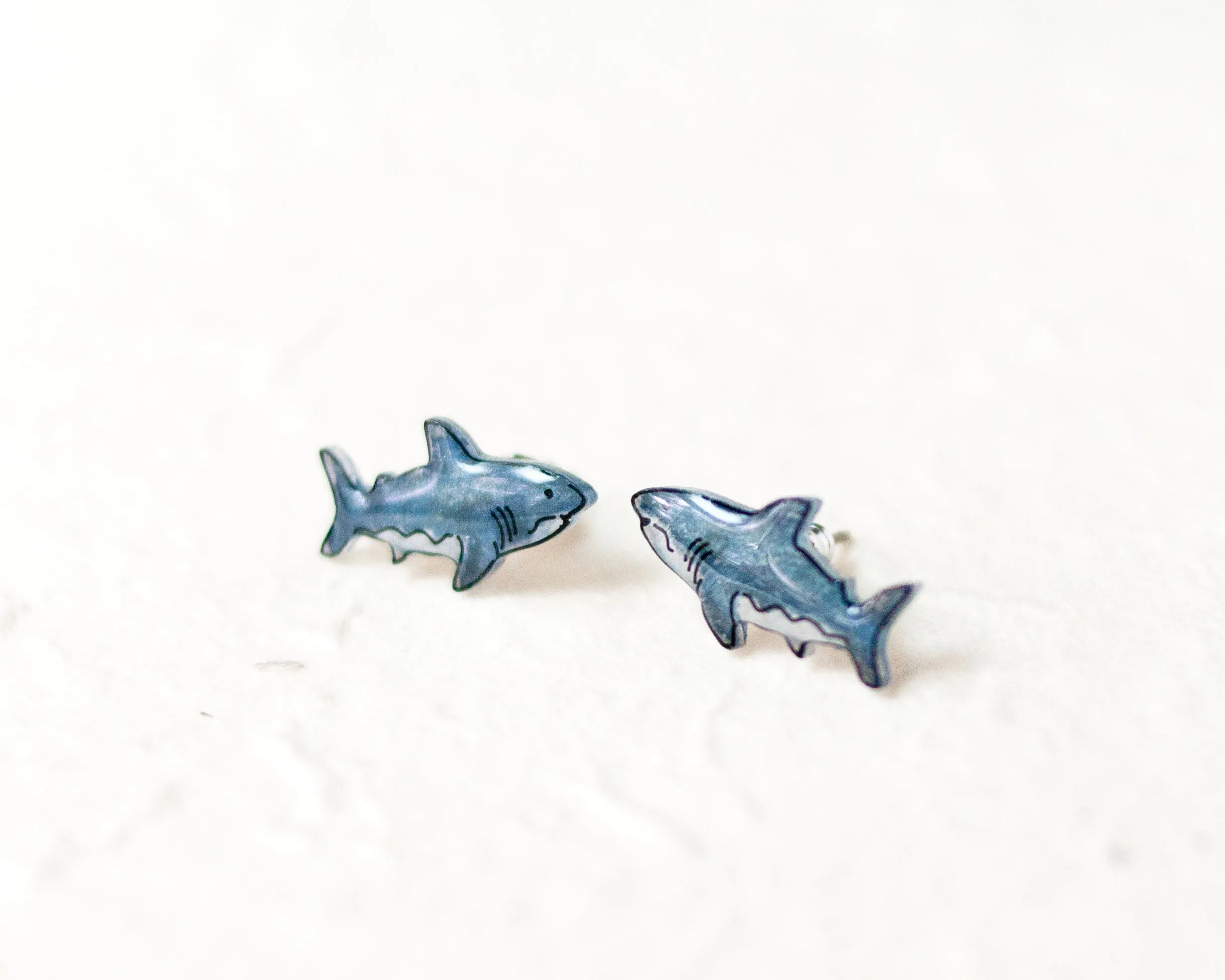 Cute Shark Week Stud Earrings