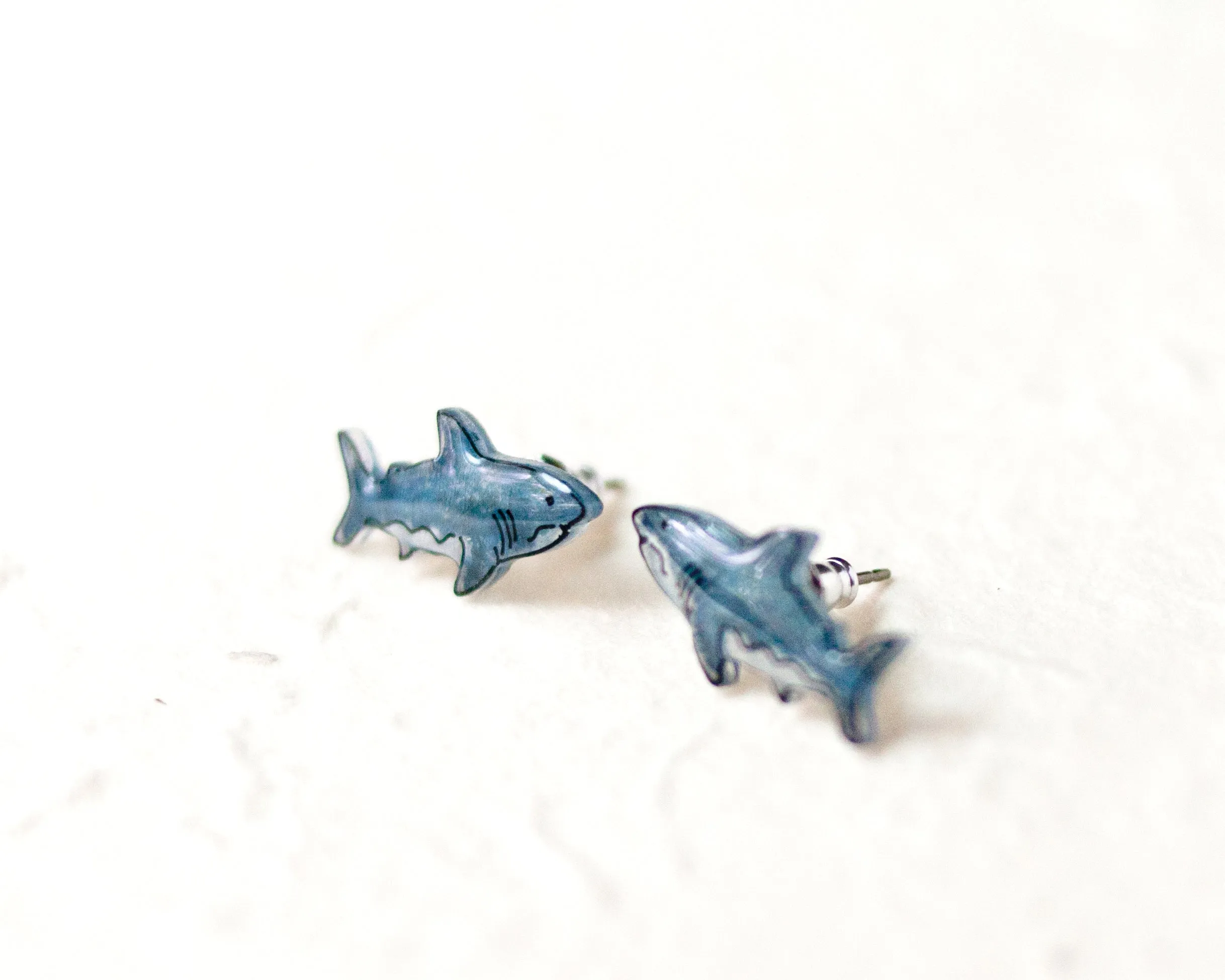 Cute Shark Week Stud Earrings