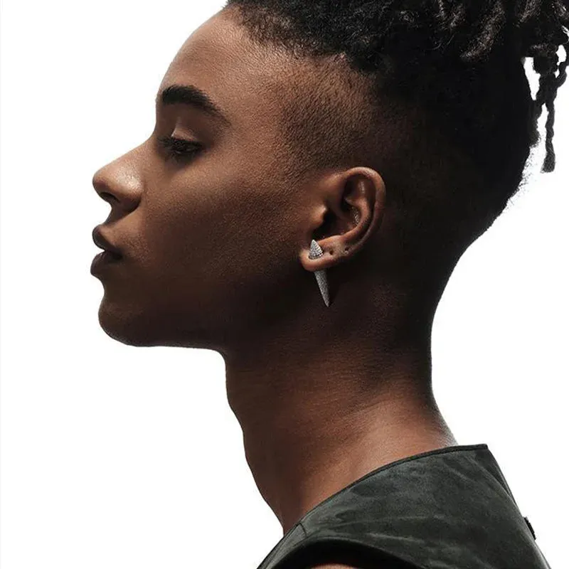 Cyber Shard Glass Stud Earrings