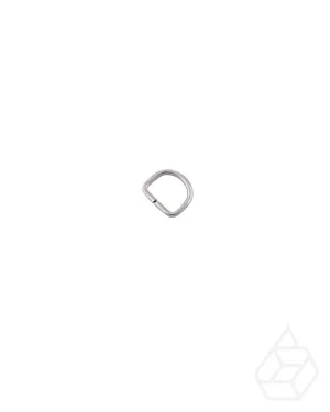 D-Ring | Silver | inner size 12,5 mm (2 pieces)