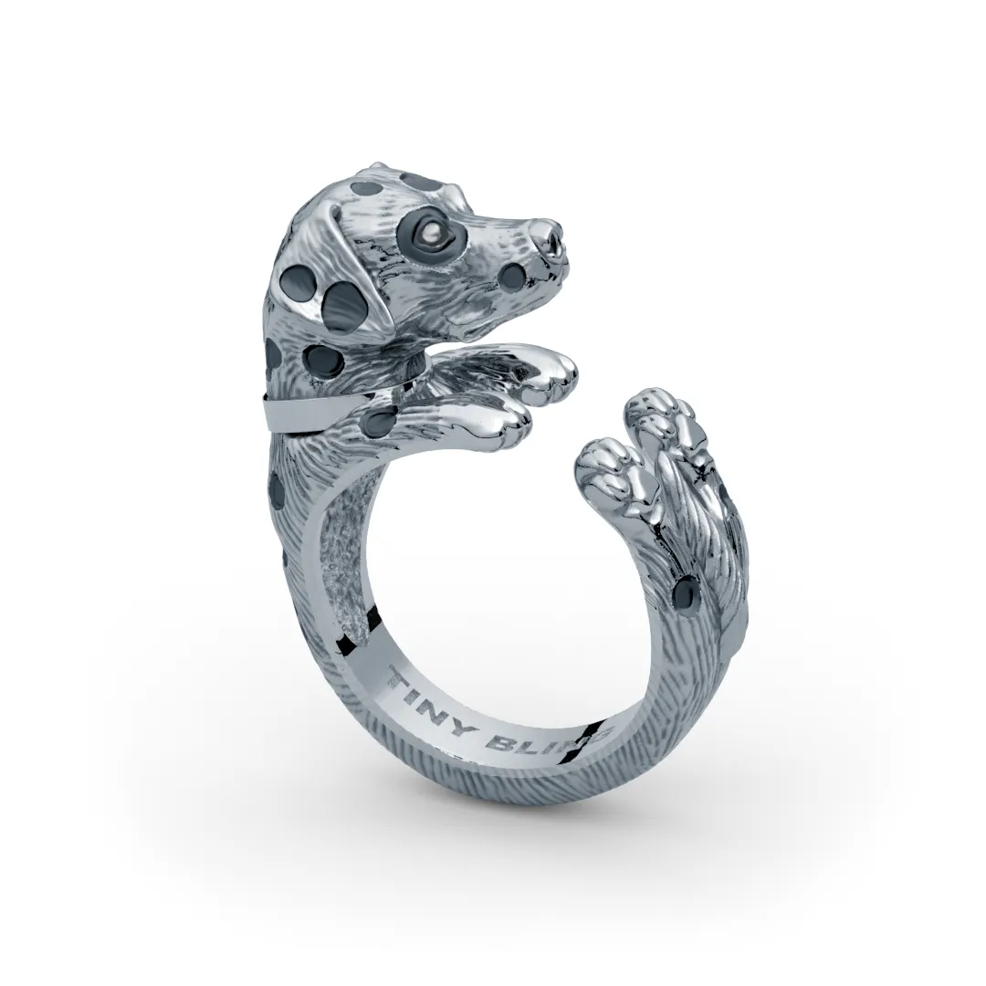 Dalmatian Cuddle Wrap Ring