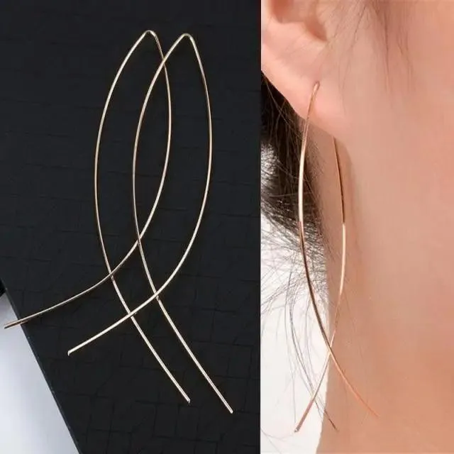 Dangling Charms Gold Crystal Flower Women's Earrings High Quality Fashion Jewellery For Ladies And Girls