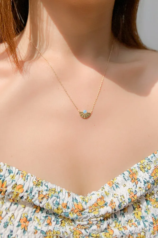 Daria Opal Chain Necklace