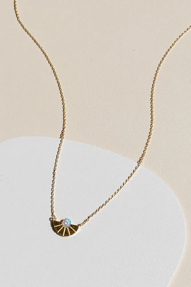 Daria Opal Chain Necklace