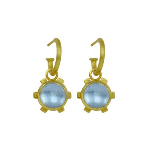 Deco-Bloom Drop Earring Tanzanite Blue