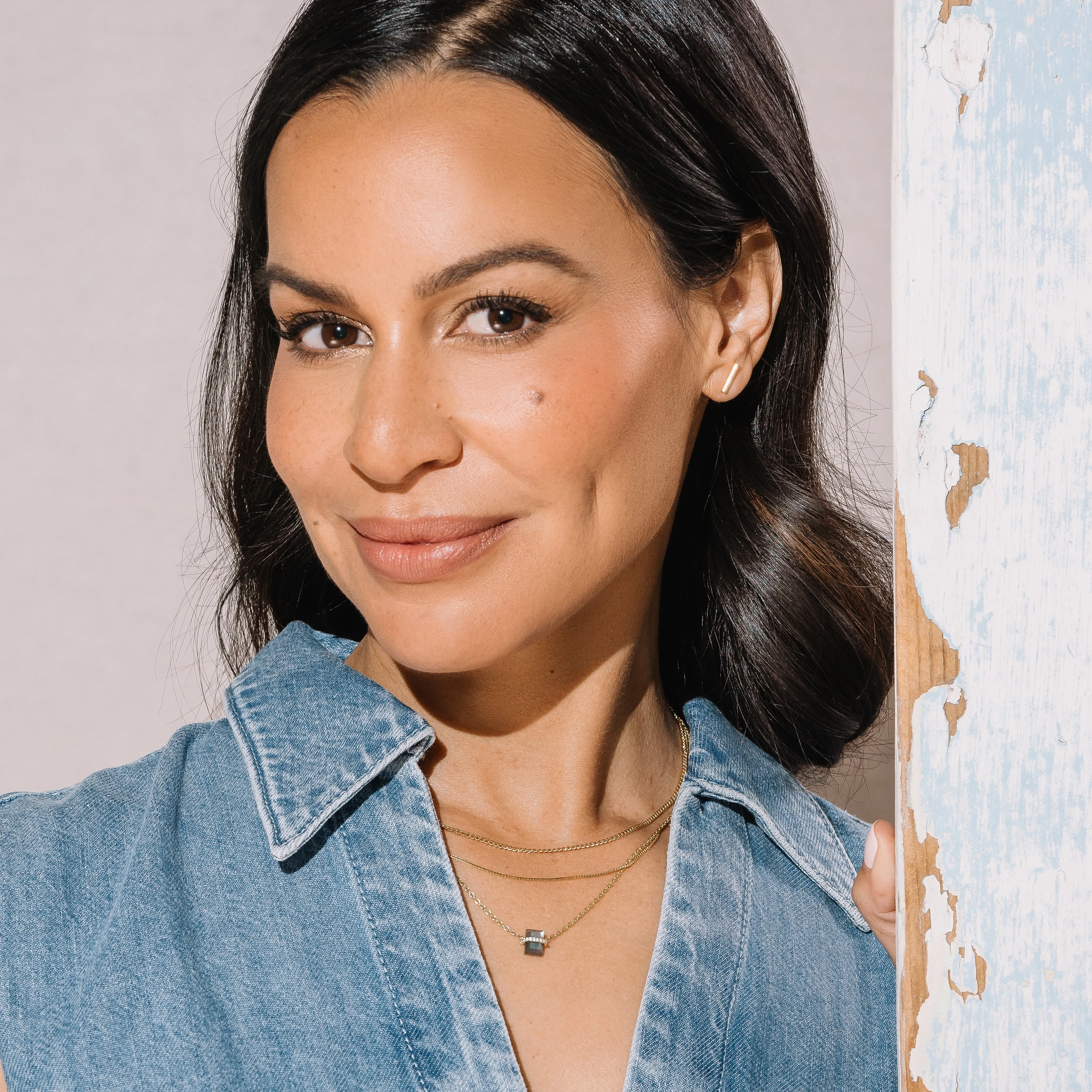 Delicate Box Chain Layering Necklace