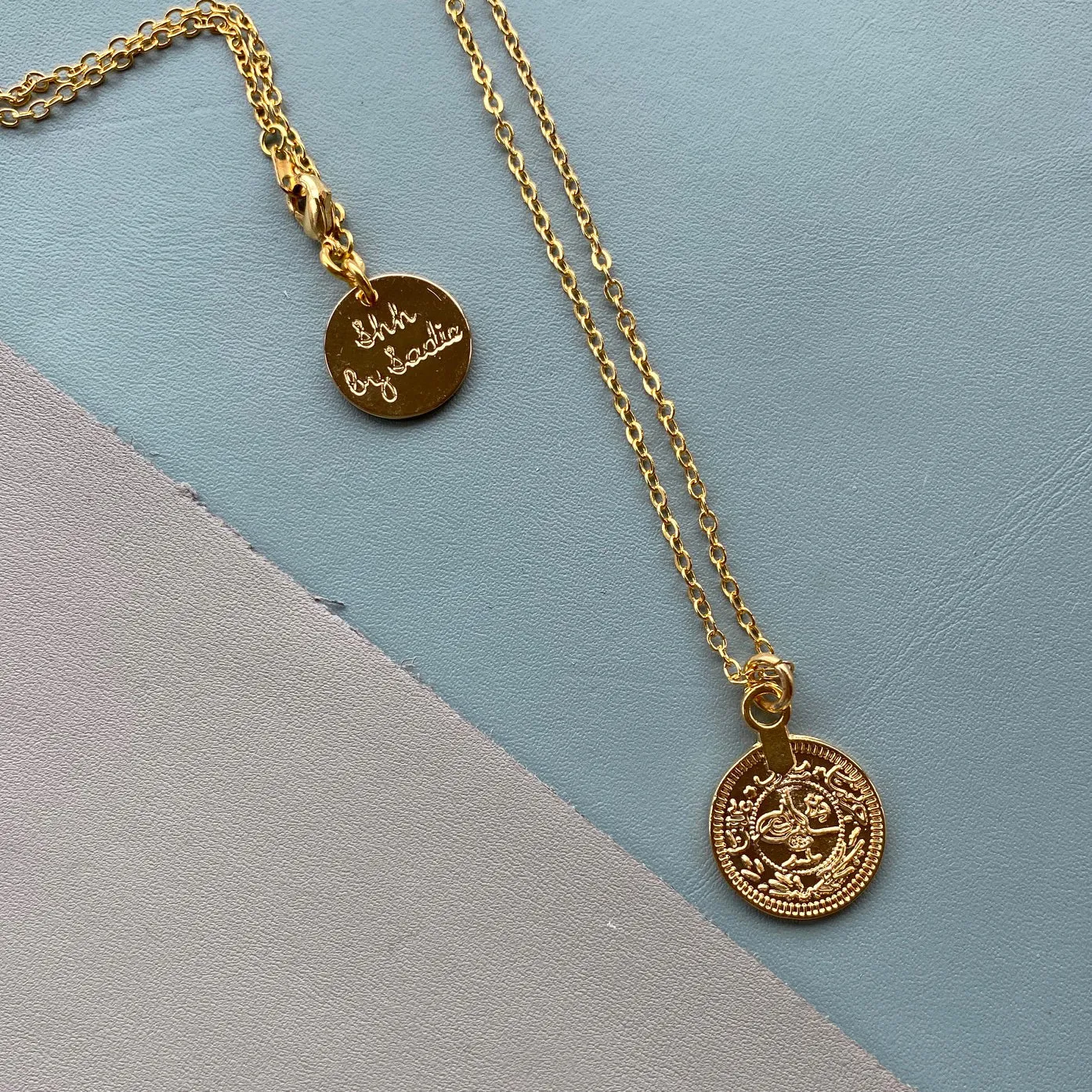 Delicate Gold Coin Pendant Necklace - Perfect for Layering