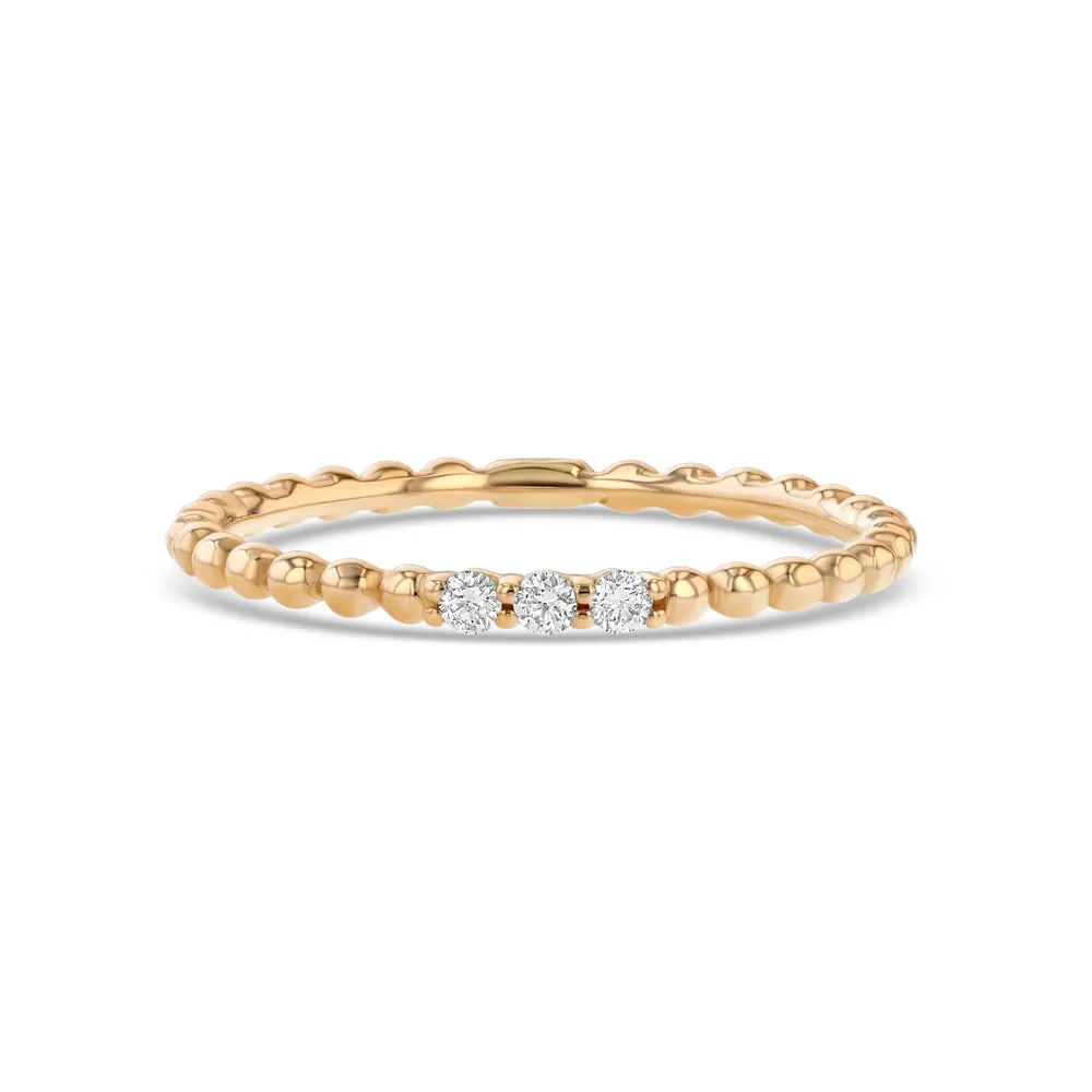 Diamond Beaded Ring