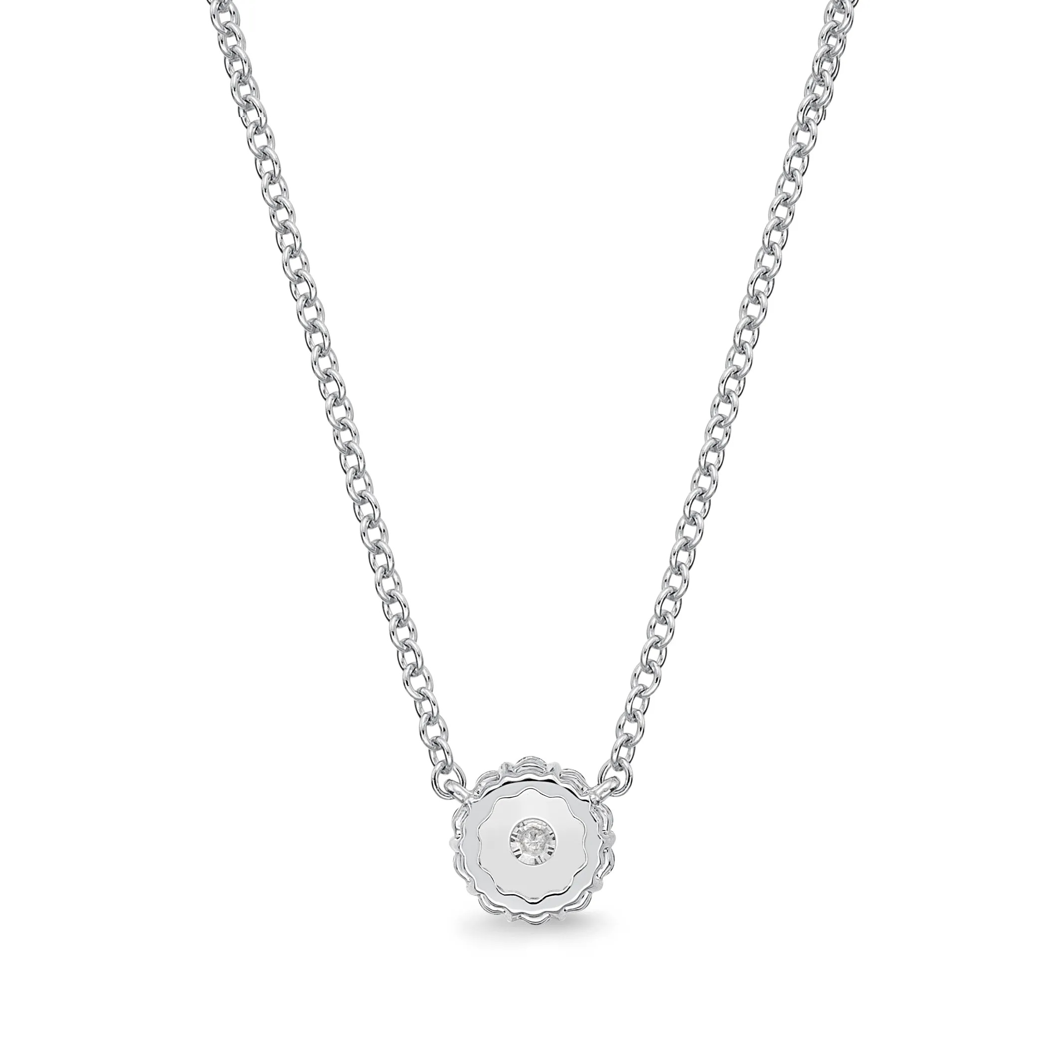 Diamond Blossom Pendant .50 Total Carat Weight