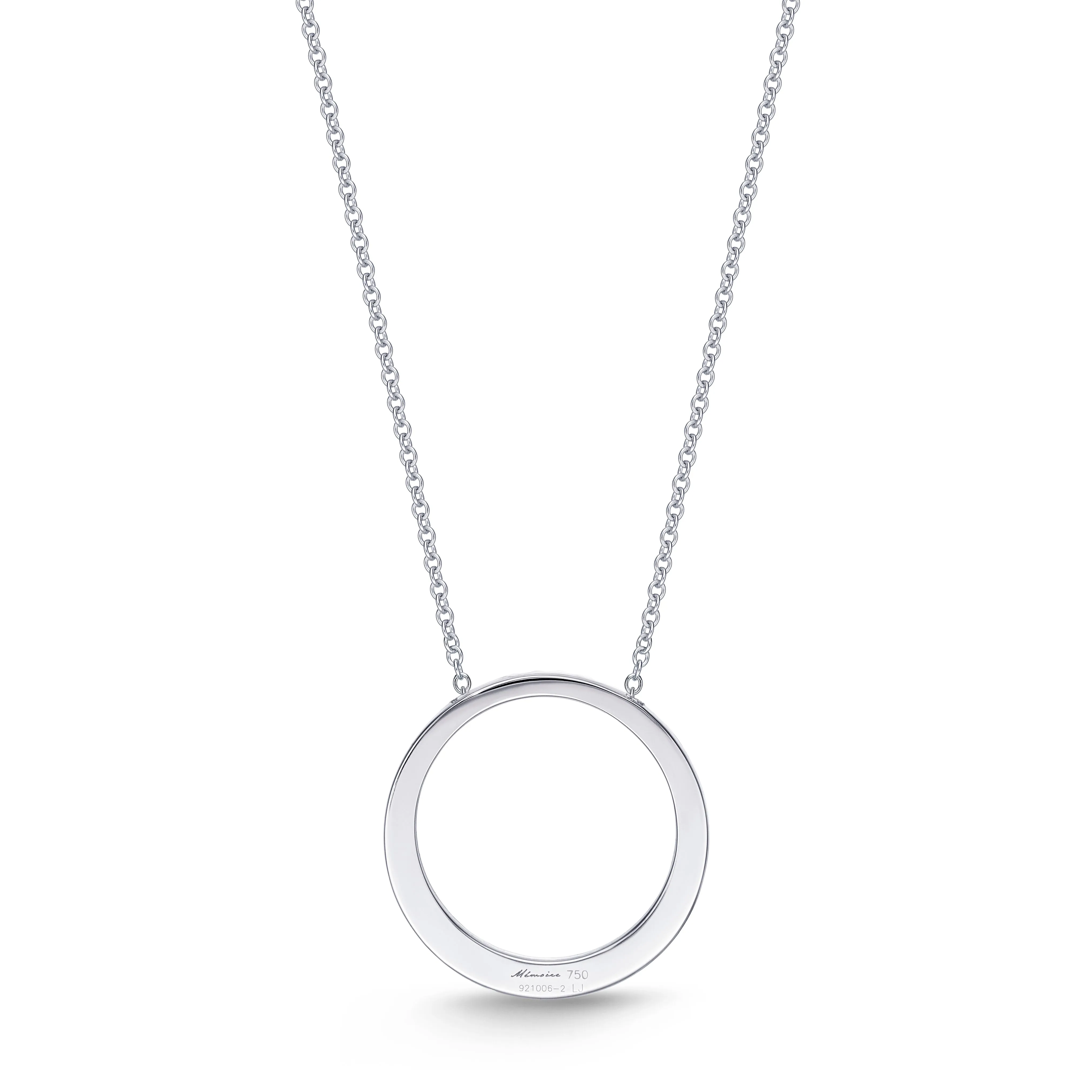 Diamond Graduated Circle Necklace 1.0ctw