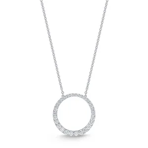 Diamond Graduated Circle Necklace 1.0ctw