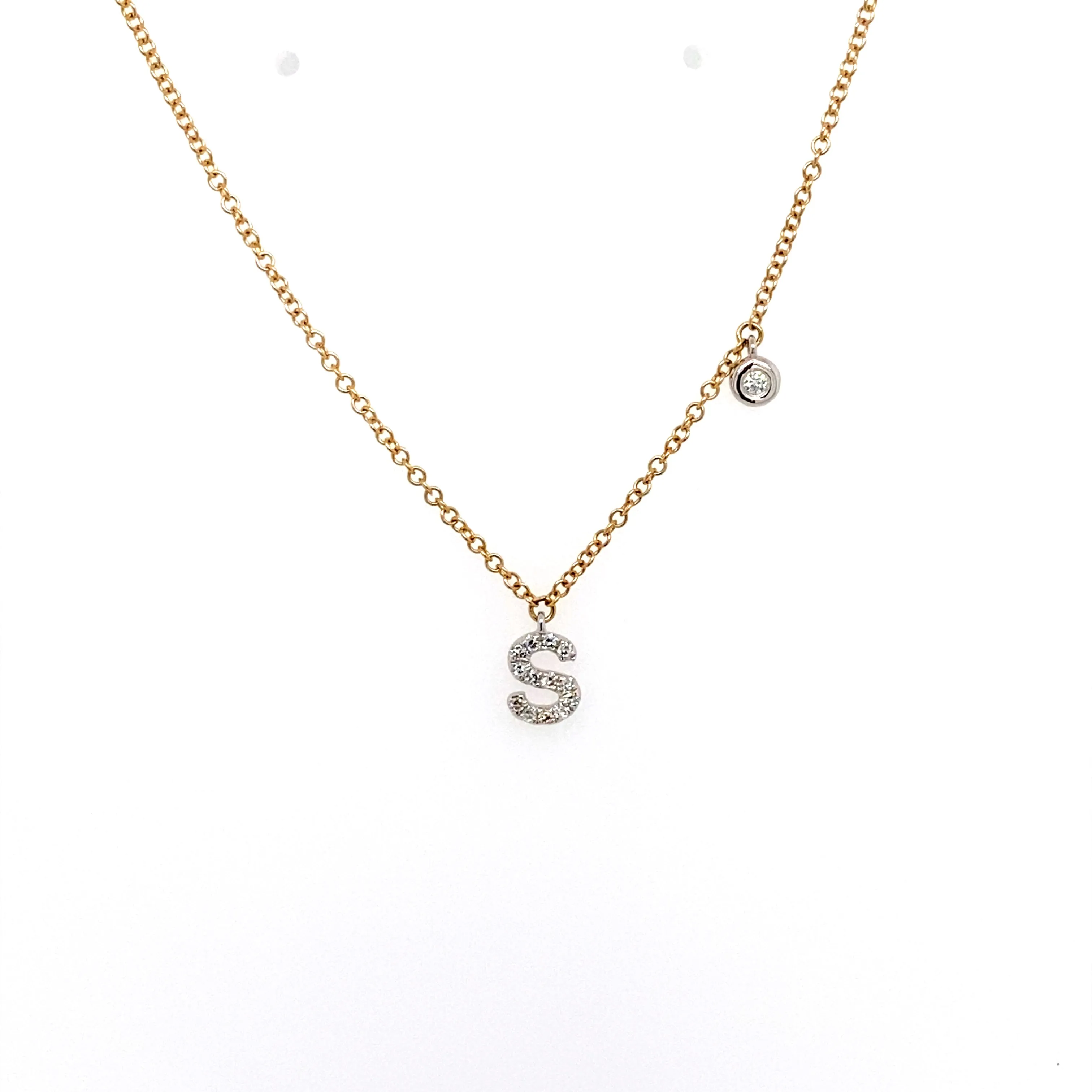 Diamond Initial Necklace