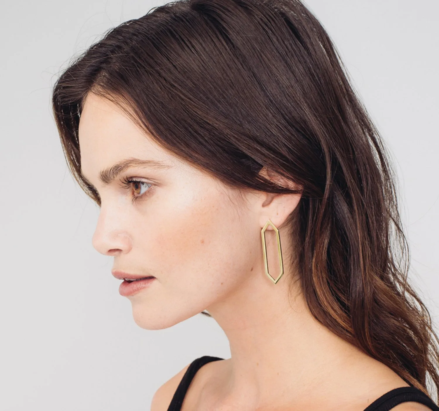 Diamond Large Marquis Earrings | Rose Gold